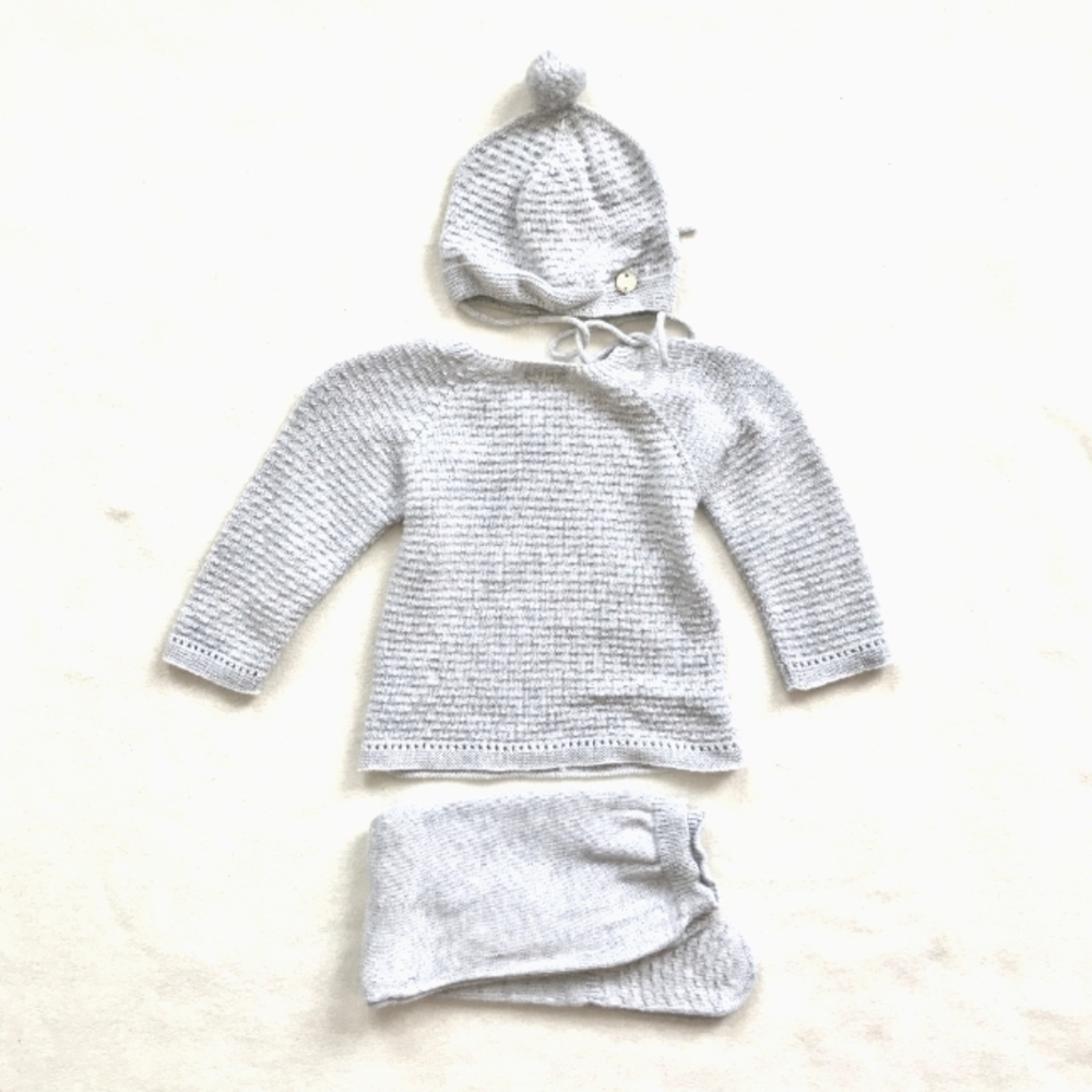 NWT Paz Rodriguez Baby Boys Girls 6M Argo Set Sweater leggings Hat Gendr Neutral